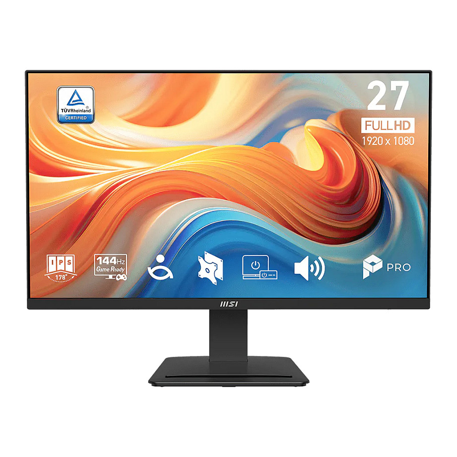 Monitor MSI PRO MP273 E14A, 27", Full HD IPS, 144Hz, 4ms, HDMI+DP+VGA - Zezë