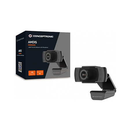 Webcam Conceptronic AMDIS01B / USB 2.0 / Full HD / 90° / Built-in Microphone - Zezë 2