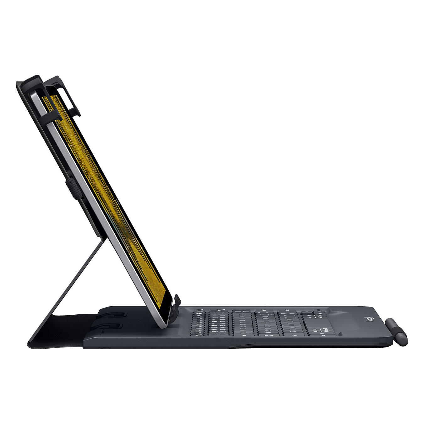 Tastierë për Tabletë Logitech Universal Folio / 9–10" / Bluetooth 3.0 / AZERTY (FR) / 78 Taste / 4-Pikësh Grip / Mbajtëse Stilolapsi – Zezë 4