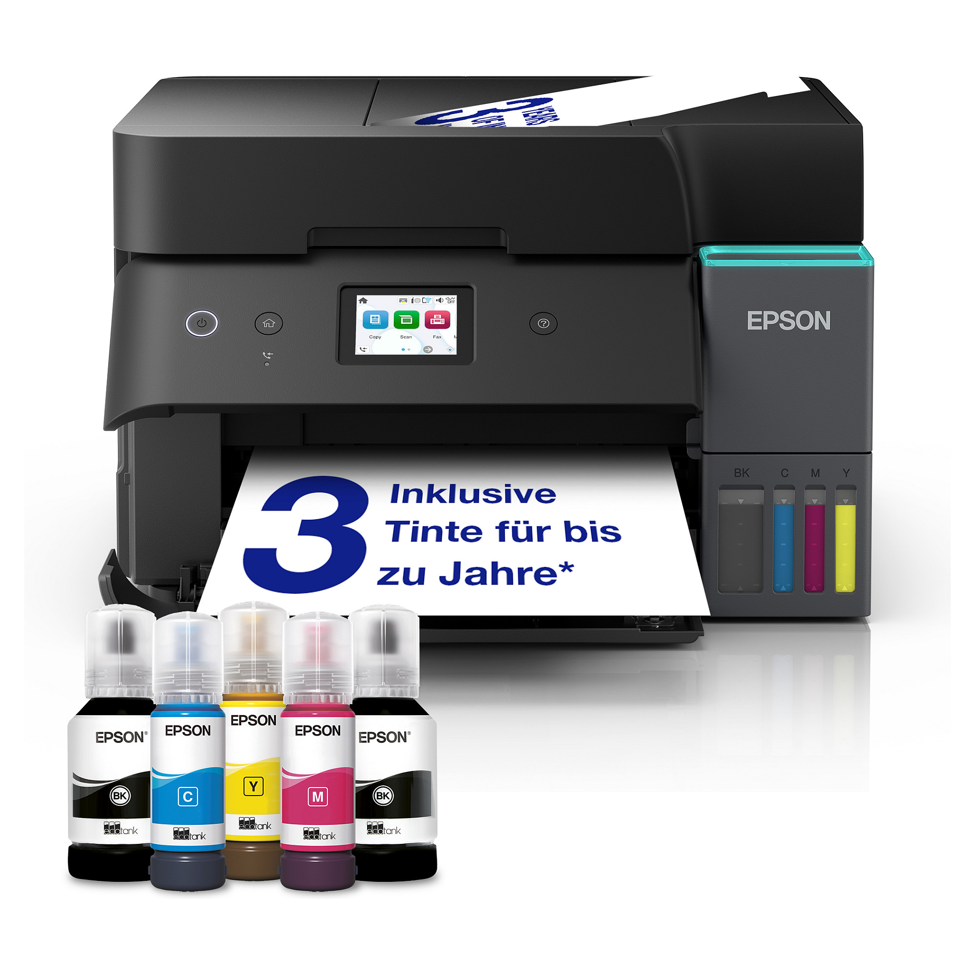 Printer Multifunksional Epson EcoTank L3286 / Inkjet me Ngjyra A4 / 33 ppm / 3 në 1 / Wi-Fi + USB - Bardhë/Zezë 7
