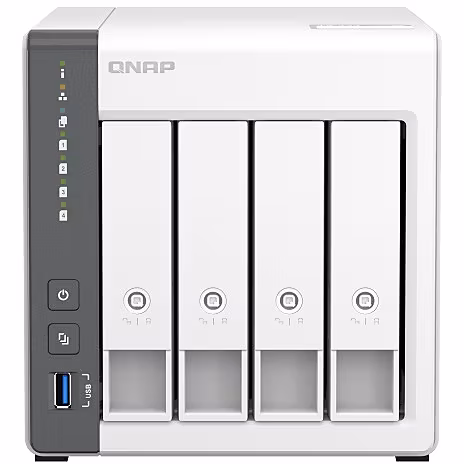 QNAP TS-433-4G 4-Bay NAS Server – ARM Cortex-A55 Quad-Core, 4GB RAM, 2.5GbE, Tower White 2