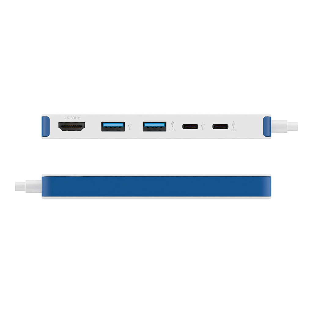 HUB Targus HyperDrive Flex / 5-Port USB-C - Bardhë / Blu thumbnail 3