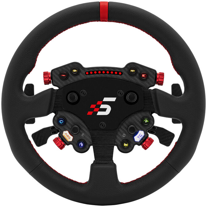 Timon Simagic GT Pro R / 330mm / GT Pro Hub / 14 Kontrolle / HALL Paddles / QR50 / Lëkurë - Zezë/Kuqe