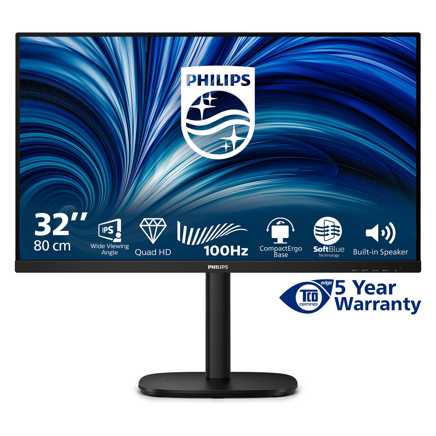 Monitor Philips 32B2N3500 / 31.5"/ Quad HD IPS LCD / 100Hz / 4ms / HDMI+DP - Zezë thumbnail 4