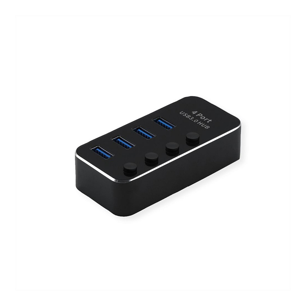 Hub ROLINE 12.04.1085, 4x USB-A, USB 2.0, 480Mbps, Repeater, 12m - Bardhë 6