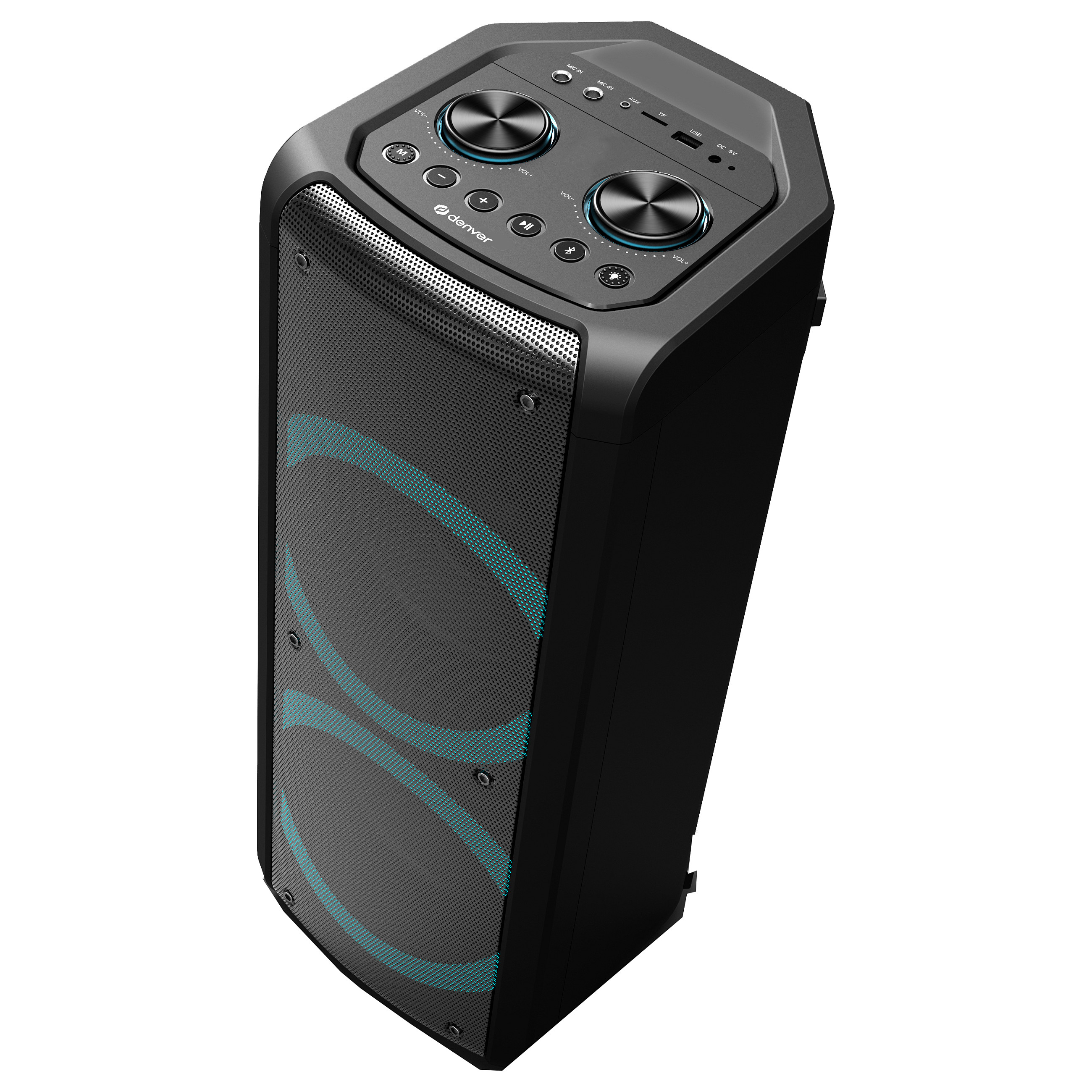 Altoparlant Denver BPS-352, 300W, 30W RMS, Bluetooth 5.0, USB, MicroSD, AUX, TWS - Zezë 4