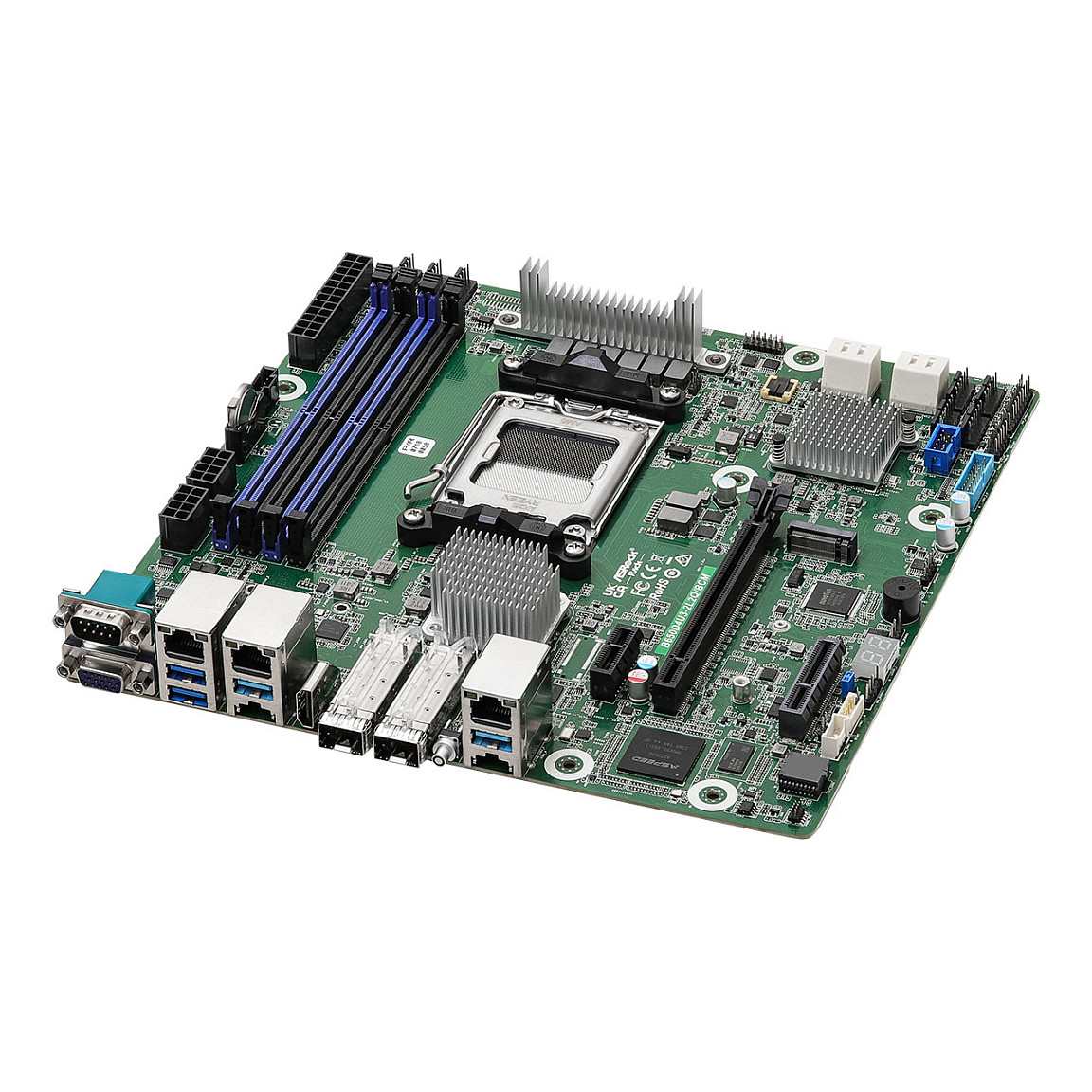 ASRock Rack B650D4U3-2L2Q/BCM Server Motherboard – AM5, DDR5 ECC, 2x25GbE, 2x1GbE, Micro-ATX 2