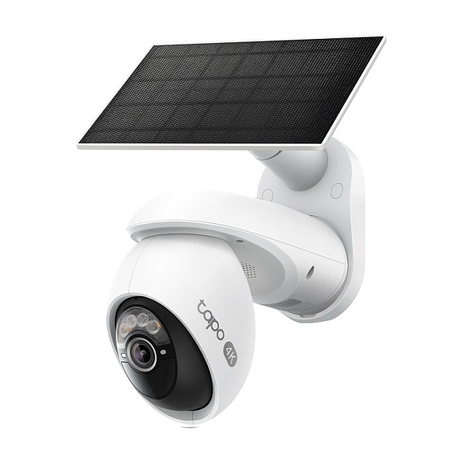 Kamerë Sigurie IP CCTV TP-Link Tapo C660 KIT, 8MP, 4K, Pan/Tilt 360°, 18x Digital Zoom, AI Tracking, Color Night Vision, Wi-Fi, Panel Solar, Bateri, IP65 - Bardhë