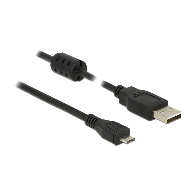 Kabllo USB DeLOCK 84901, USB-A në Micro-B, 1 m, USB 2.0 – Zezë