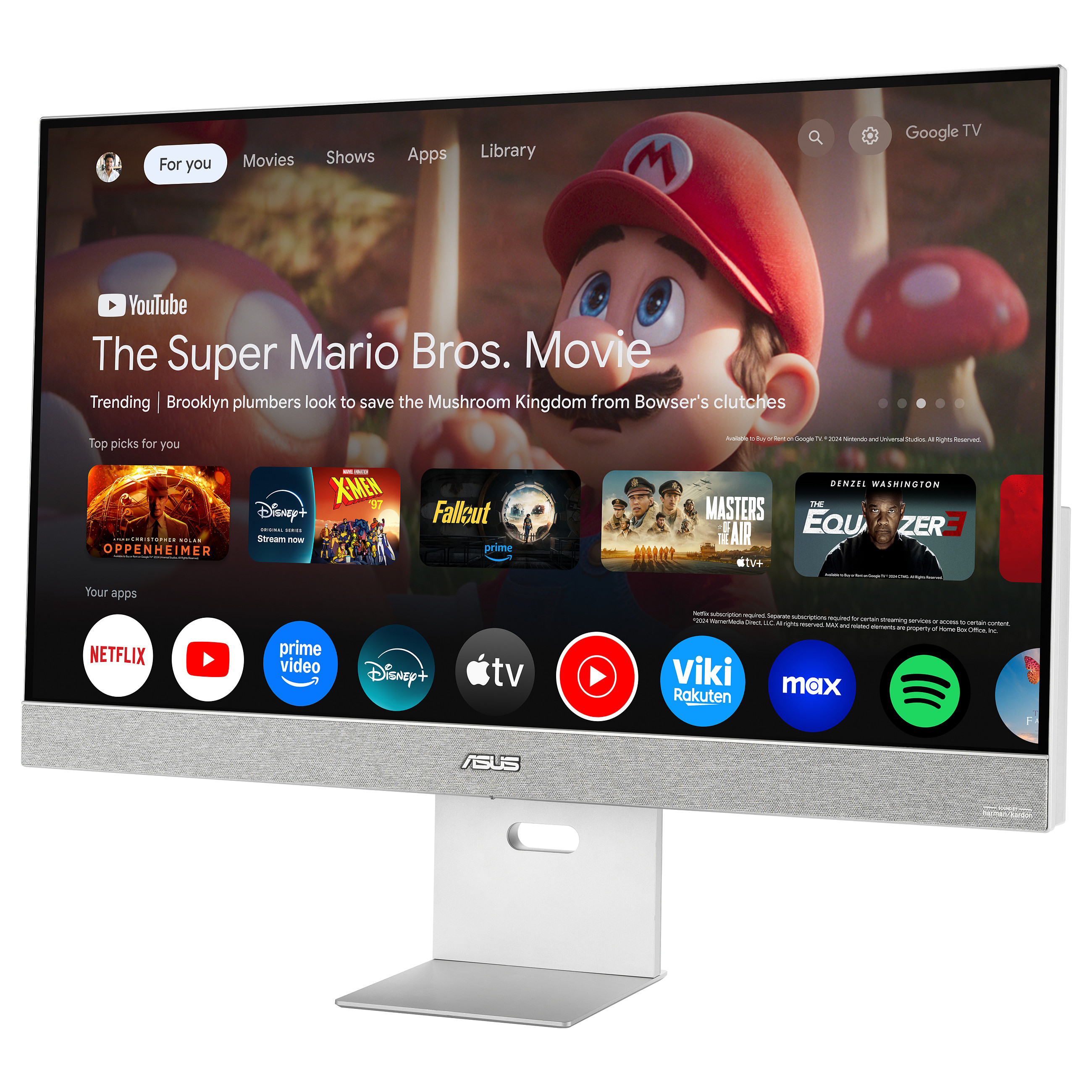 Smart TV ASUS ZenScreen MS32UC / 31.5" 4K Ultra HD IPS / 60Hz / Google TV / Android 11 / HDMI DP / Hiri 3