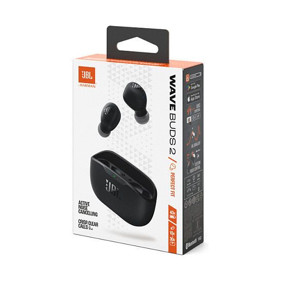 Kufje pa kabllo JBL Wave Buds 2 / TWS / Bluetooth 5.3 / 8mm / ANC / 20-20000Hz / 4 Mikrofona - Zezë 10