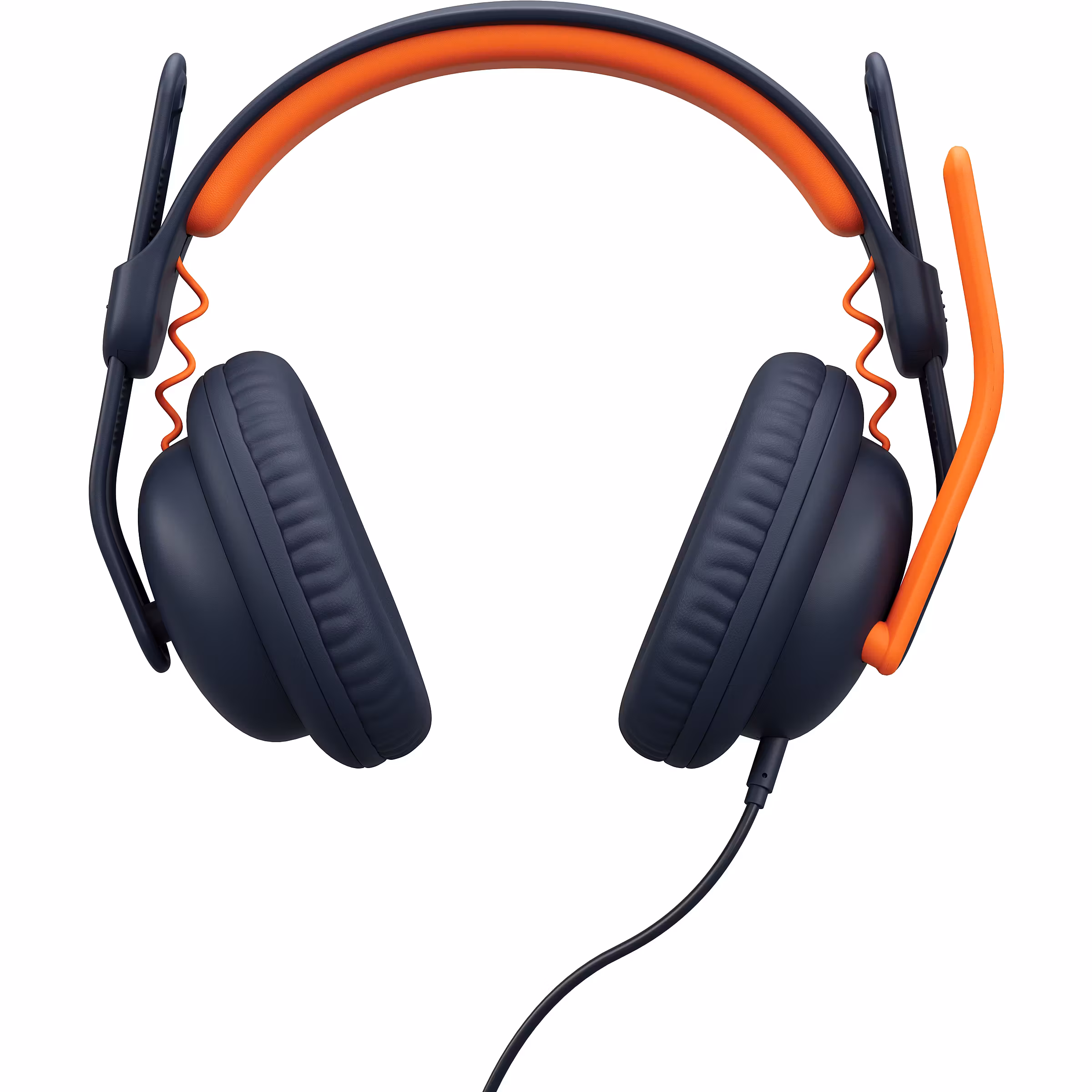 Kufje me kabllo Logitech Zone Learn / 981-001389 / 32 mm / AUX 3.5mm / Over-Ear – Blu/Portokalli 2