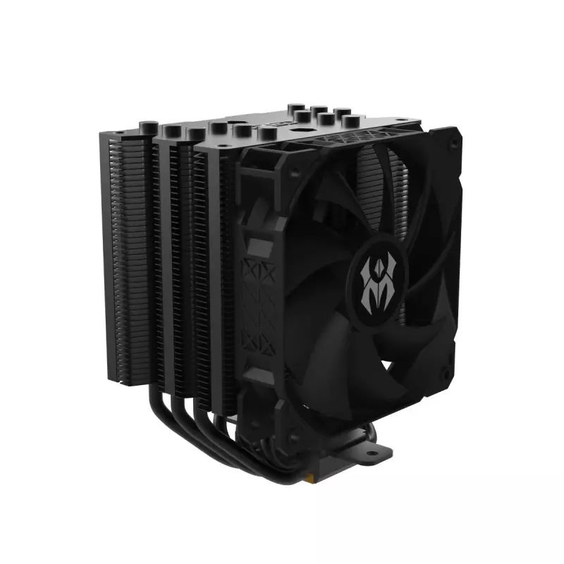 Ftohës për Procesor M.RED Zephyr Dark Pro ARGB / Air CPU Cooler / 4× Copper Heatpipes / 120mm ARGB PWM Fan – Zezë
