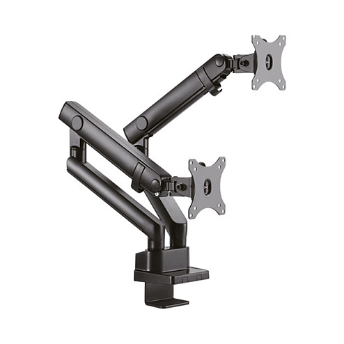 Mbajtëse për Monitor ICY BOX IB-MS702-T / 2 Monitorë / 13–27" / deri 7kg për Monitor / VESA 75x75 & 100x100 / Gas Spring / Rotacion 360° - Zezë 9
