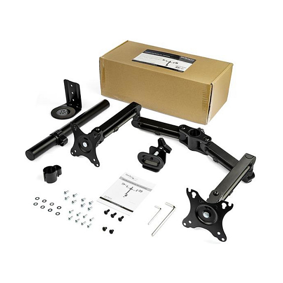 Mbajtëse për Monitor StarTech.com ARMDUAL3 / 2 Monitorë / deri 32" / deri 8kg për Monitor / VESA 75x75 & 100x100 / Rotacion 360° - Zezë 8
