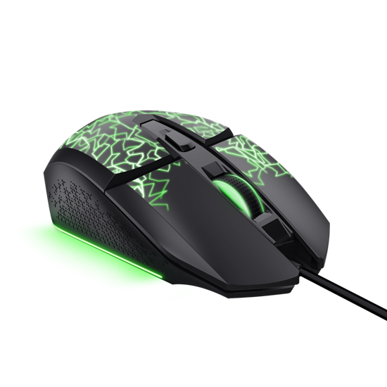 Maus Gaming Trust GXT 113 Felox / Wired / 200-6400 DPI / 6 Butona / LED Shumëngjyrësh - Zezë 2