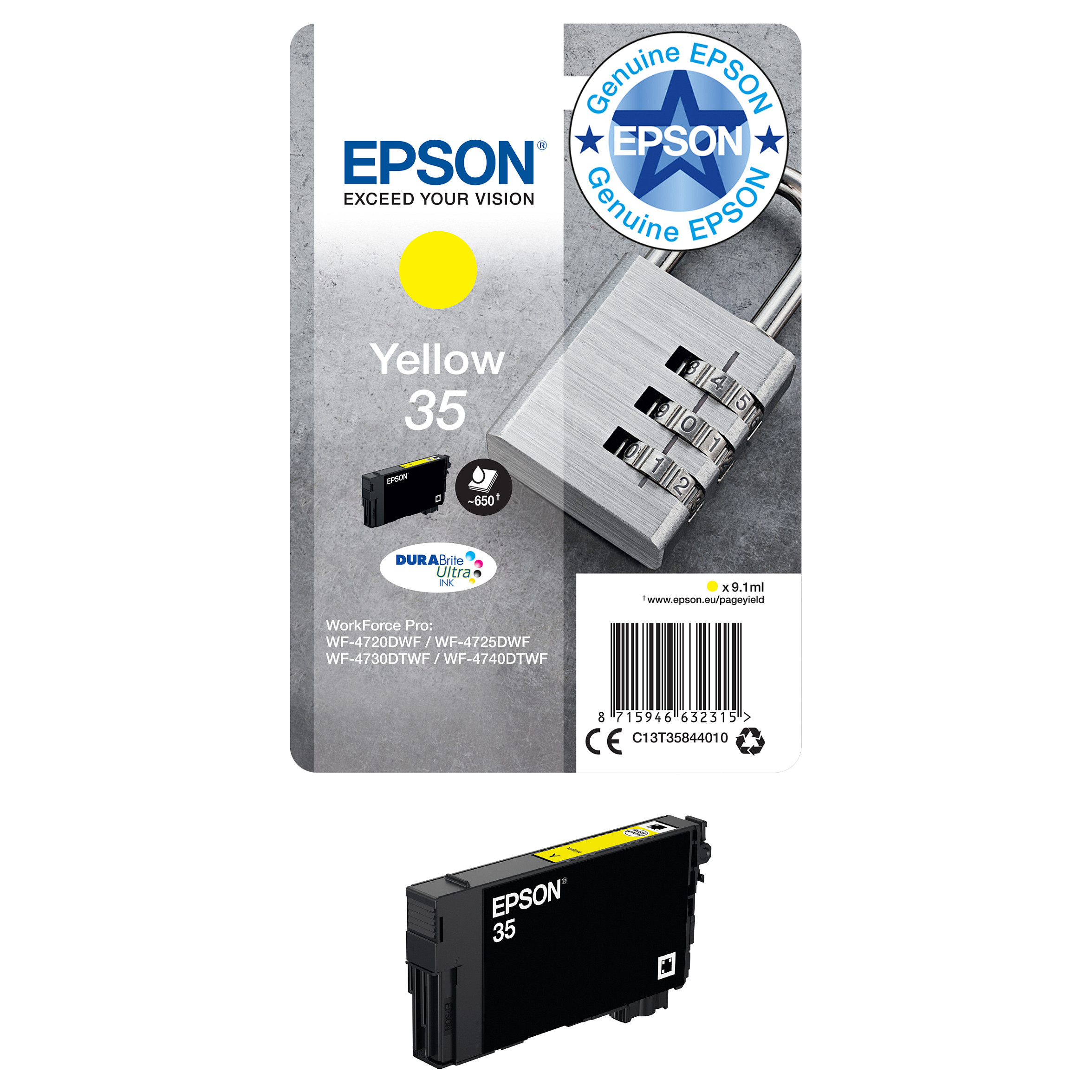 INK Epson C13T35844010 – Verdhë thumbnail 3
