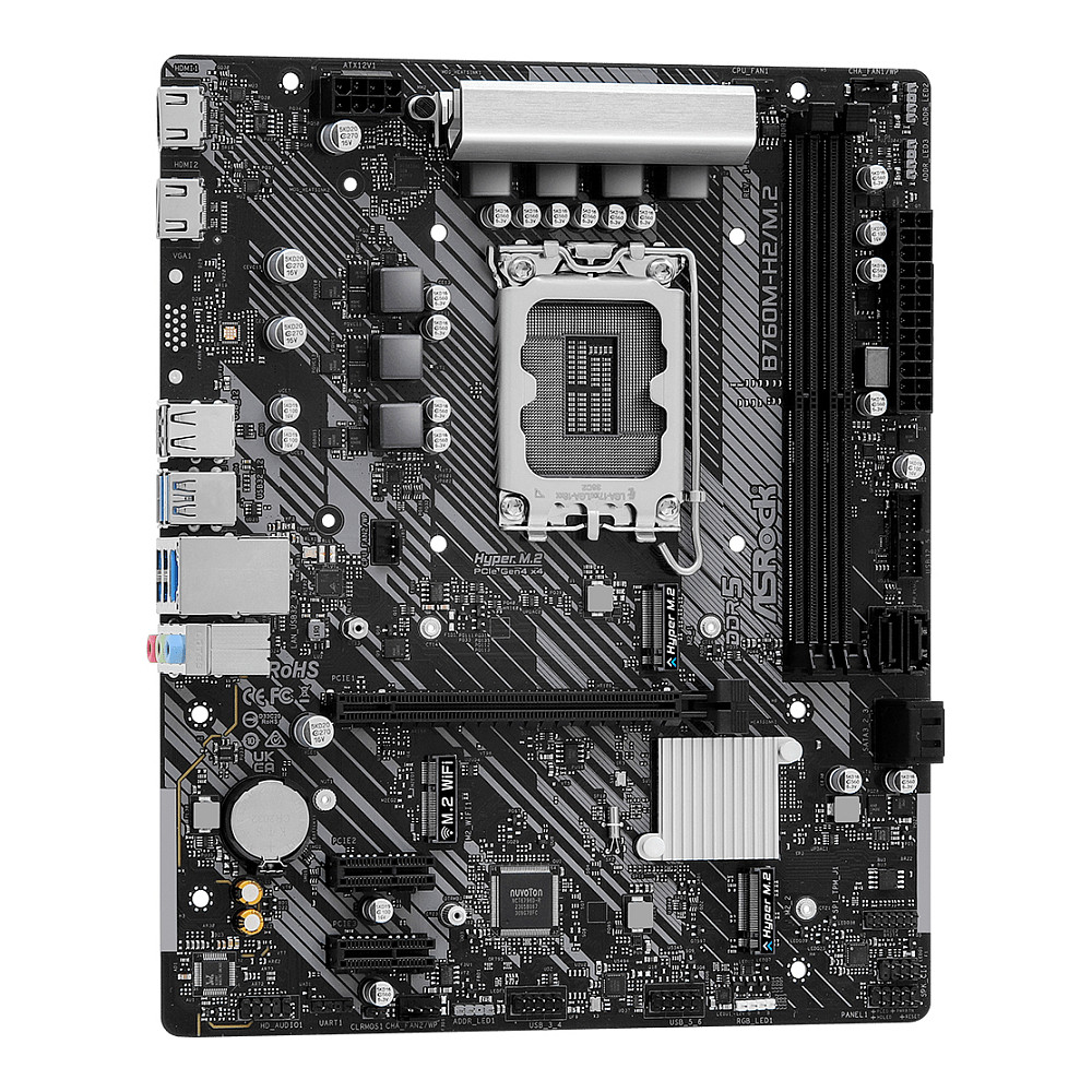 Pllakë Amë ASROCK B760M-H2 / M.2 thumbnail 4