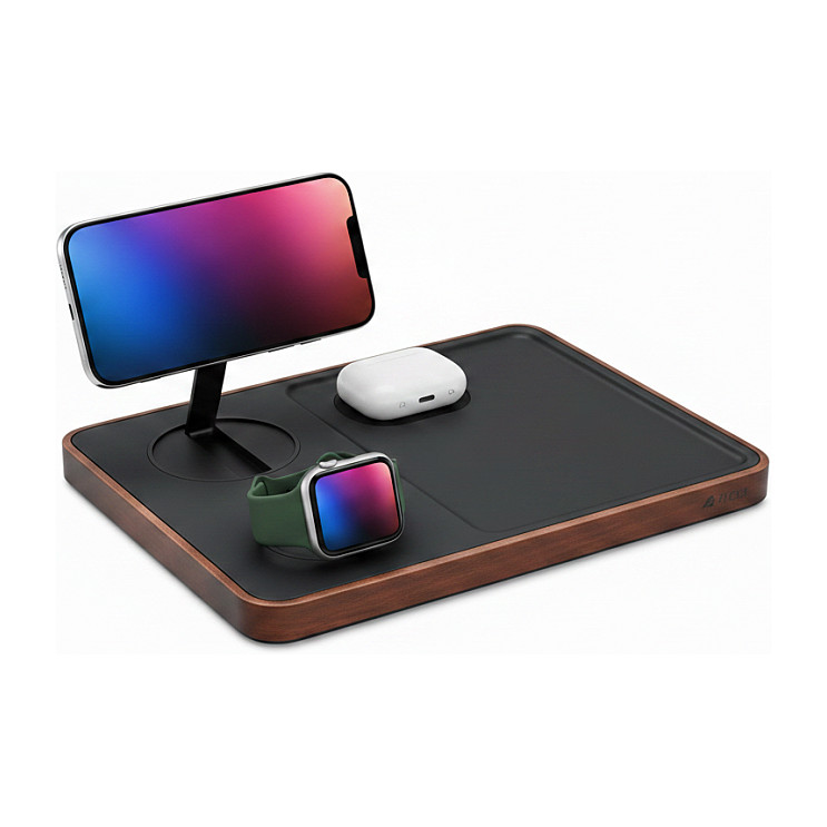 Nimble FOLD 3-in-1 Wireless Charger – Qi2 15W, MagSafe, iPhone + Apple Watch + AirPods, Adapter 36W, E zezë 2