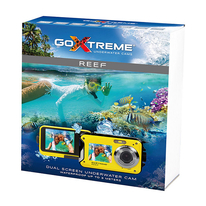 Kamerë digjitale Easypix GoXtreme Reef / 8MP / Full HD / Dual Screen / Waterproof 3m / Anti-Shake - Verdhë 3