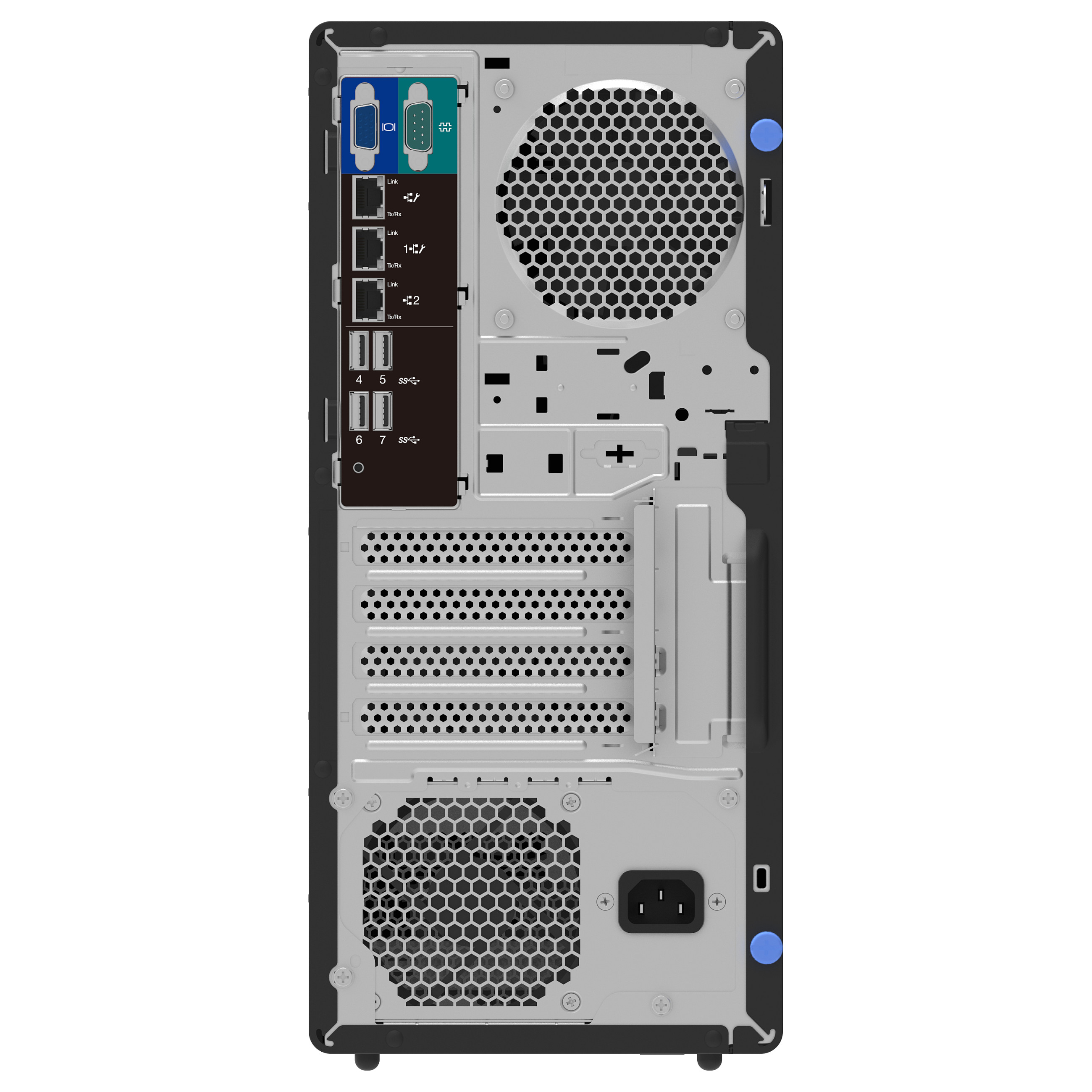 Server Lenovo ThinkSystem ST50 V3 Tower / Intel Xeon 6353P / 32GB DDR5 ECC / 2x3.5" / 500W Power Supply 4