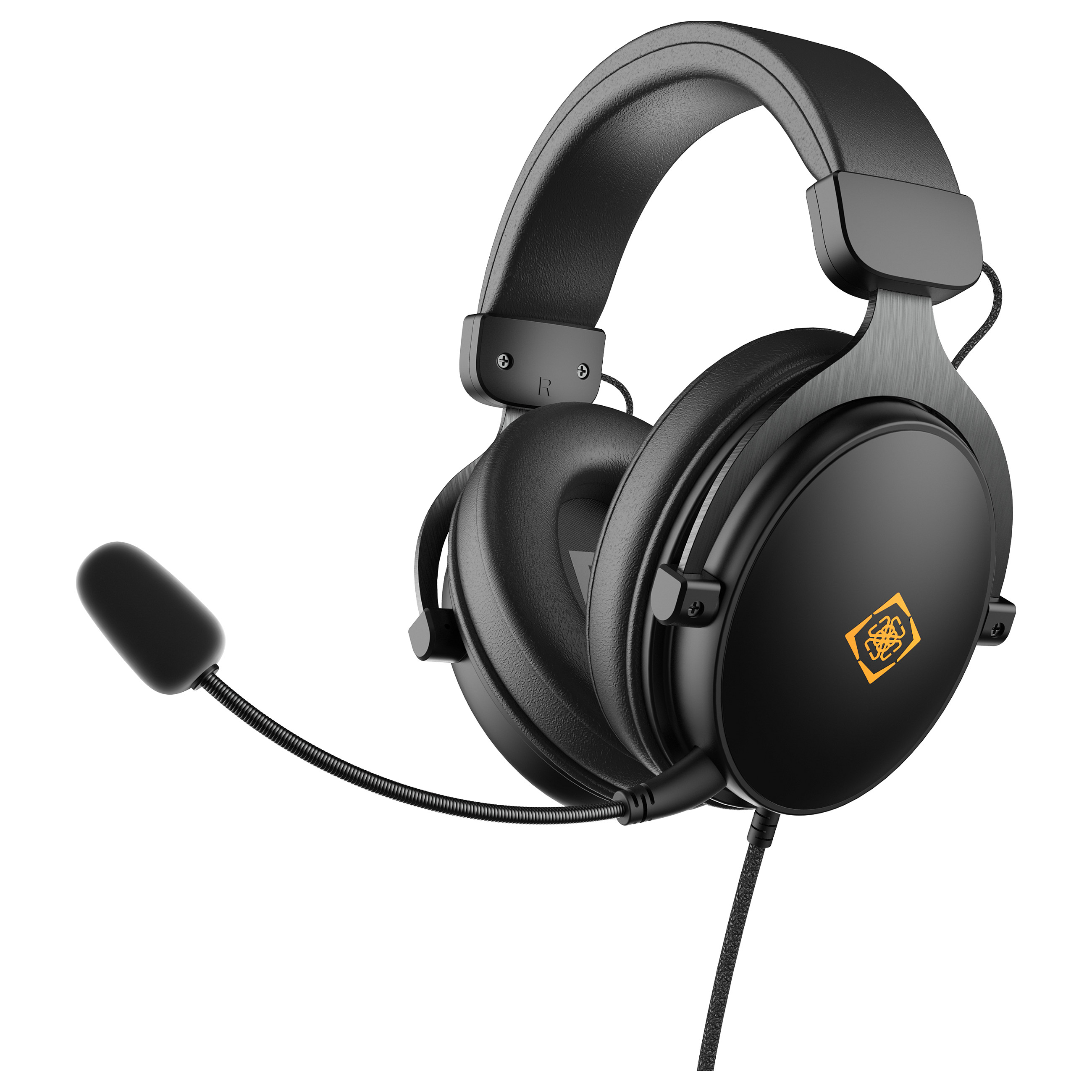 Kufje Gaming Deltaco Gaming GAM-190 / Wired / Over-Ear / 50 mm / 3.5 mm / Mikrofon – Zezë