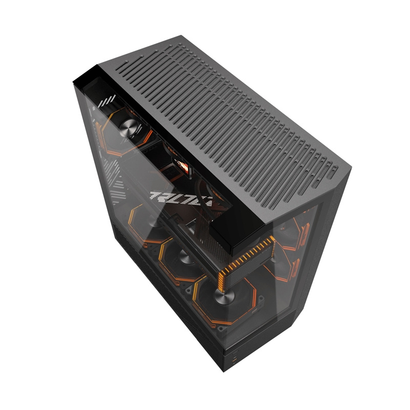Kasë Darkflash DY460 / ATX Mid-Tower / 4x120mm ARGB / USB Type-C / Xham i Temperuar – Zezë 5