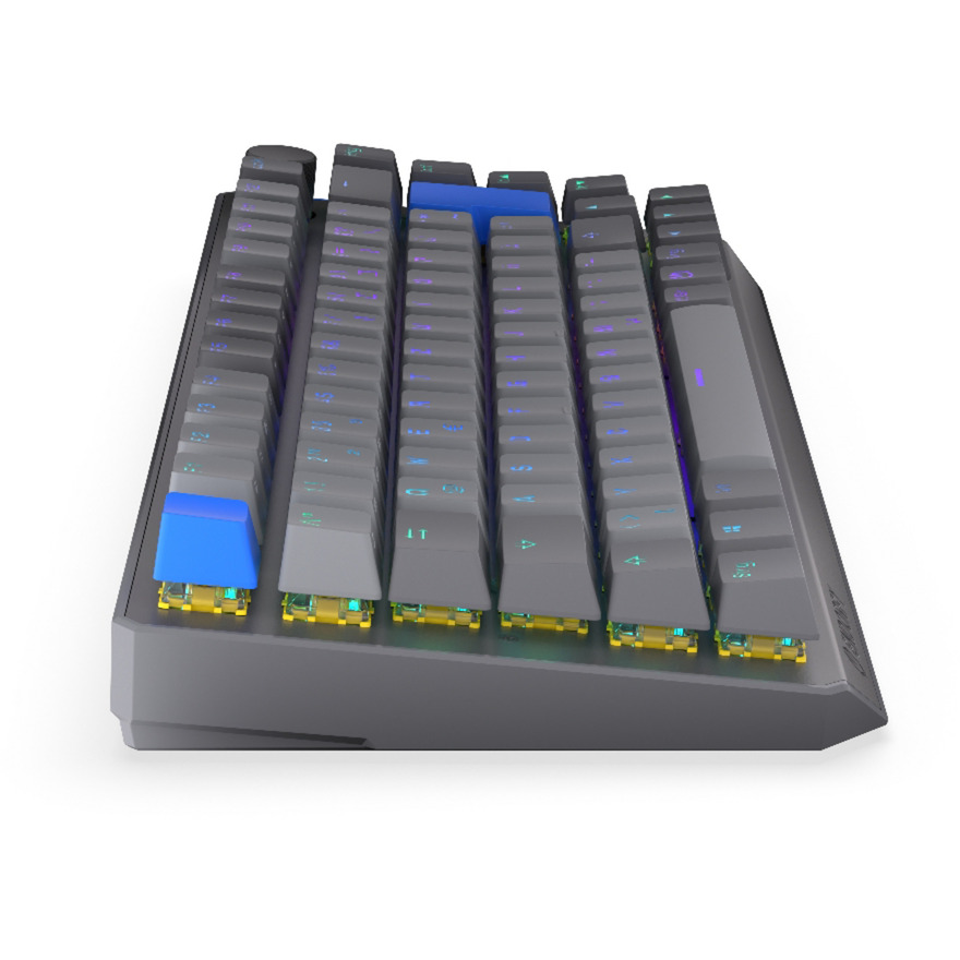 Tastierë Gaming ENDORFY Thock V2 75% / Wired & Wireless / DE / Mekanike / Yellow Switches / ARGB / Hot-Swap - Gri 4