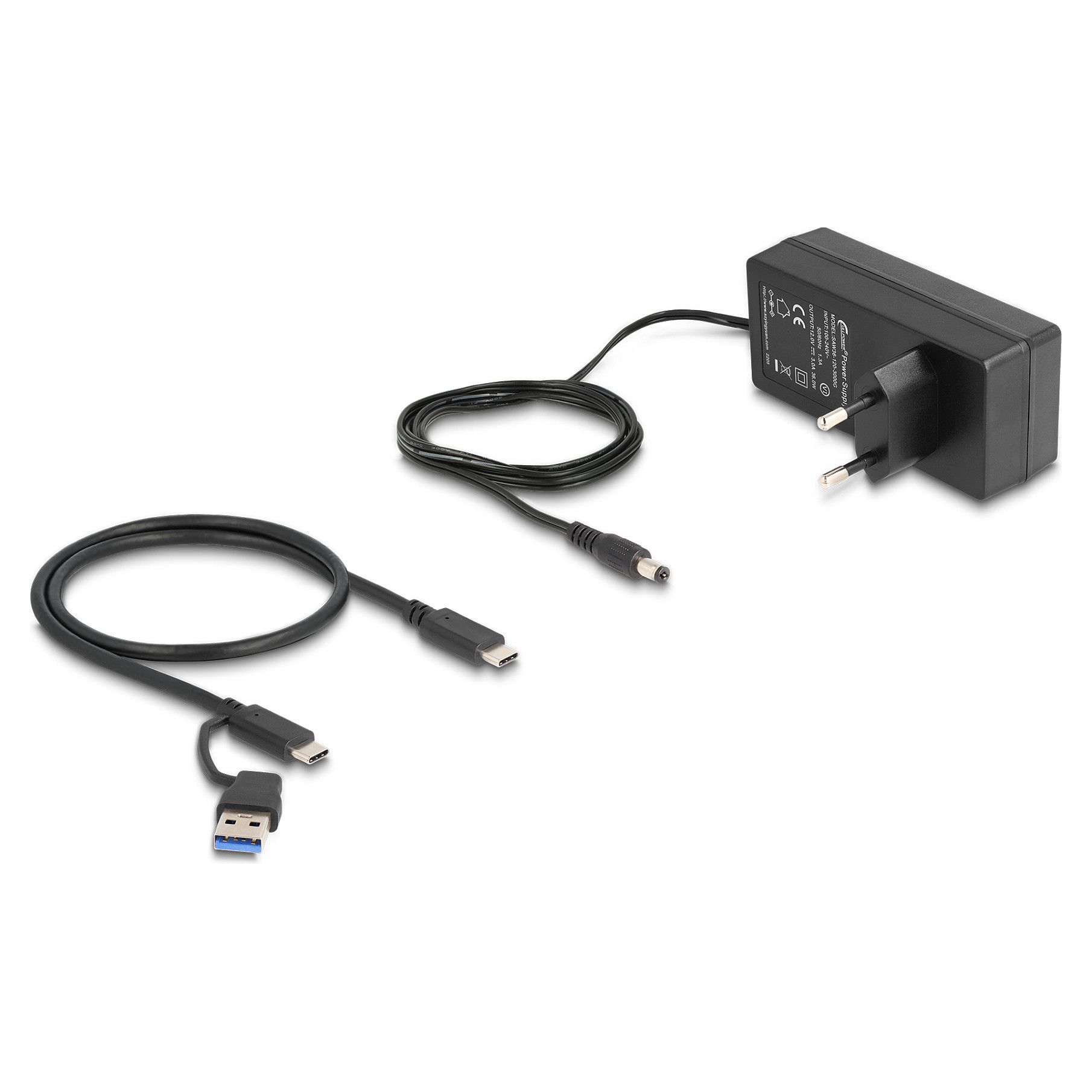 Hub USB DeLOCK 64248, 2x USB-A, 2x USB-C, USB 5 Gbps, Portë Karikimi USB-A 2.4A, 5 Ndërprerës, Kuti Metalike – Gri 2