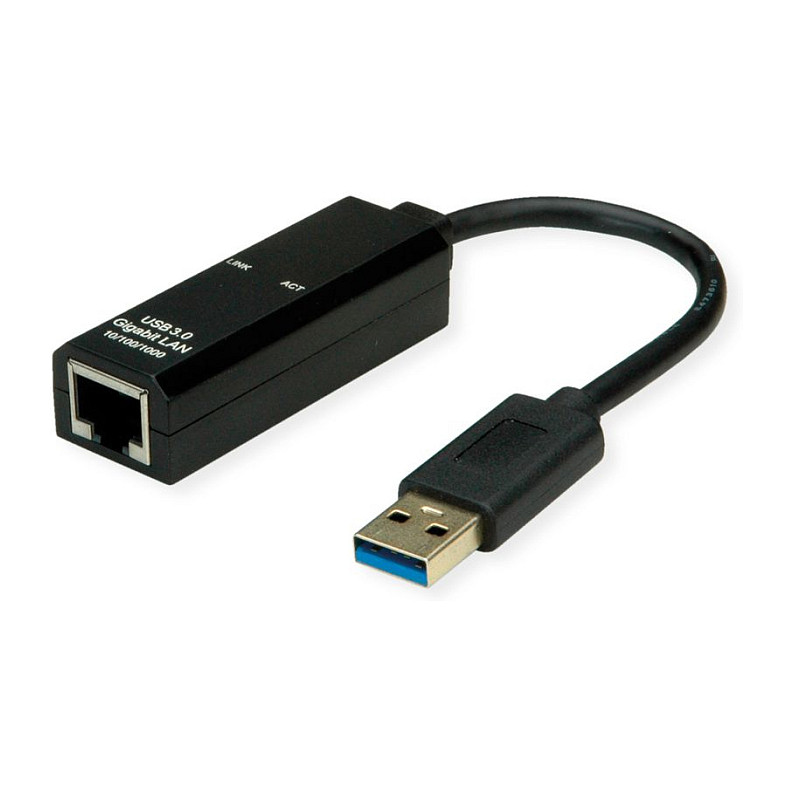 Adapter rrjeti VALUE 12.99.1135, USB 3.2 Gen 1 Type-A në RJ45, 2.5 Gbps, 15 cm - Zezë 6