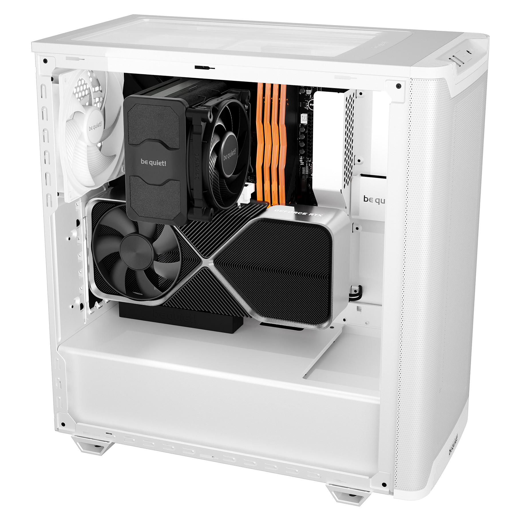 Kasë Midi be quiet! PURE BASE 501 Airflow Window White thumbnail 5