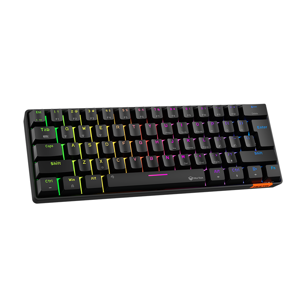 Tastierë Gaming Meetion MK005BT Hestia Mechanical 60% / Bluetooth / US / e zezë