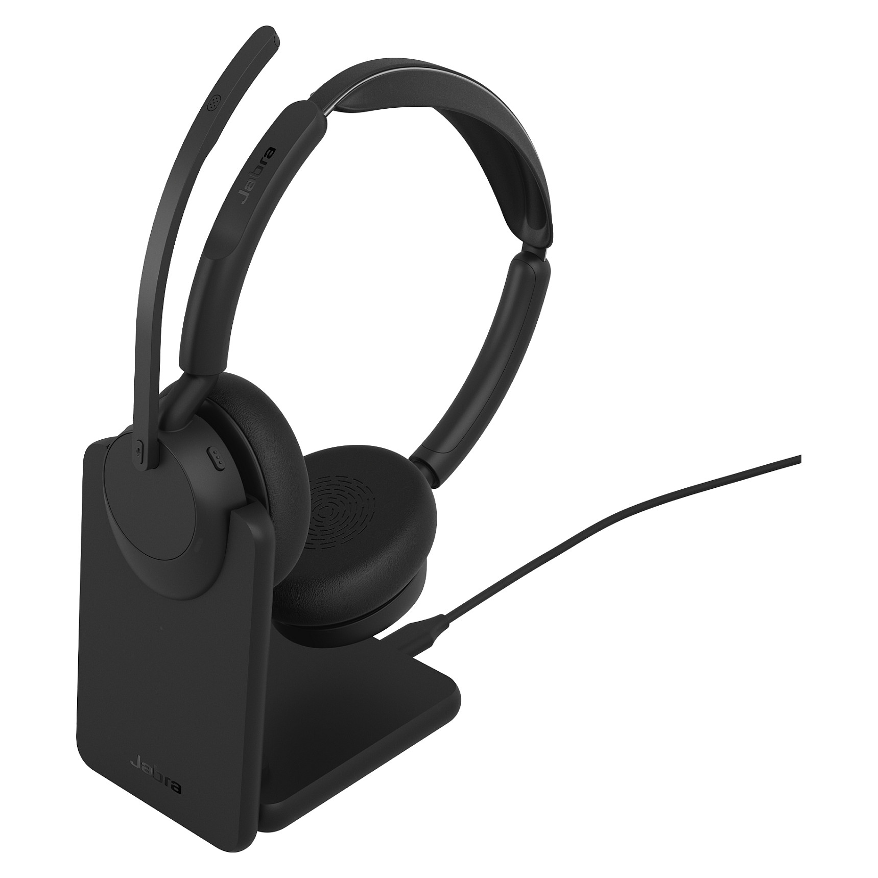 Kufje pa kabllo Jabra Evolve3 45 UC Stereo / Link 390a / USB-A / Charging Stand - Zezë 2