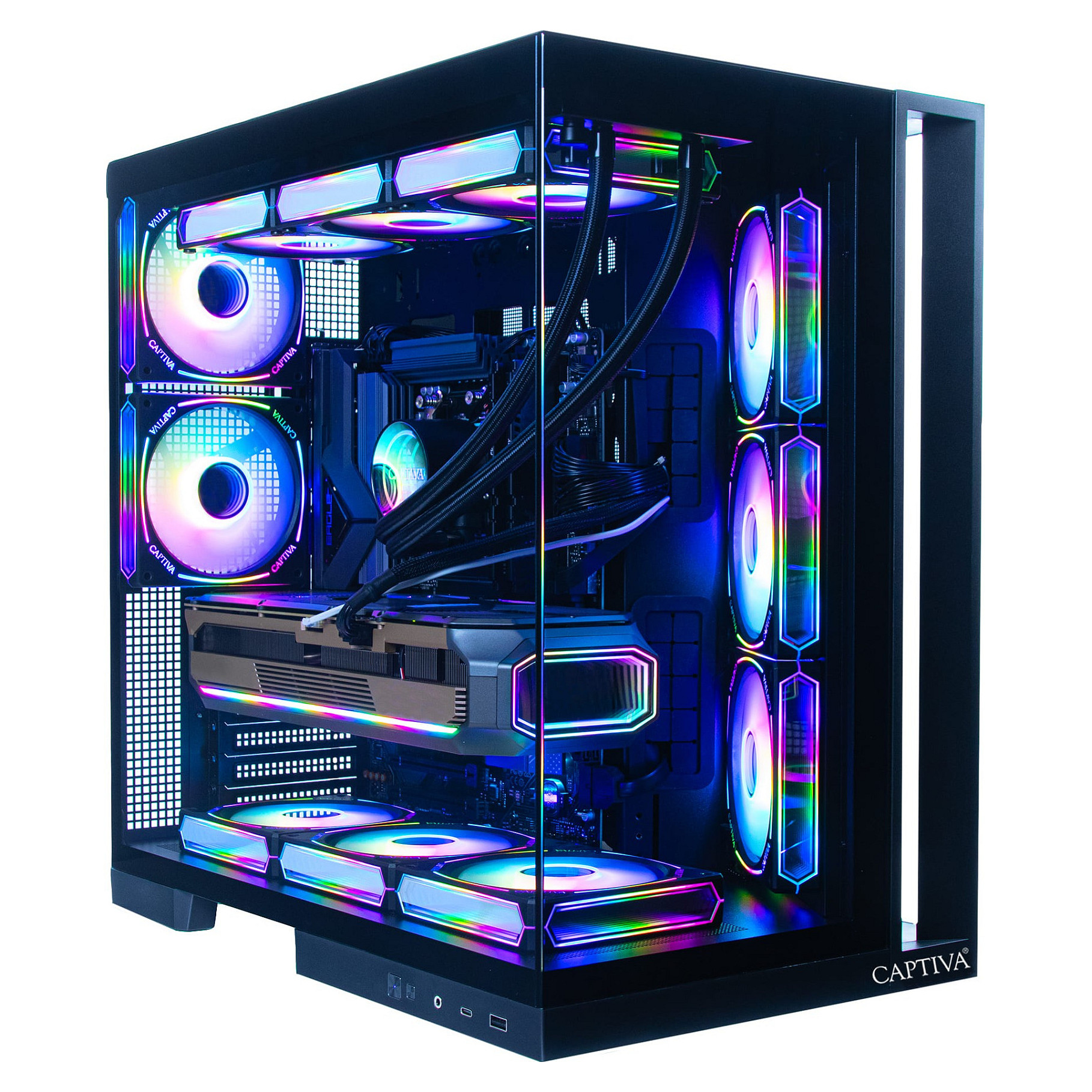 Kompjuter Gaming Captiva Highend I10-2668, Ultra 7 270K Plus, 32GB DDR5, 1TB, RTX 5070 Ti 16GB - Zezë