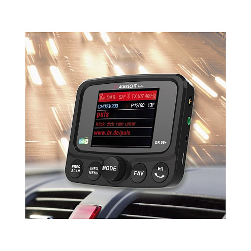 Radio për veturë Albrecht DR 56+, DAB+, DAB, FM, Ekran TFT 2.4" – Zezë 4