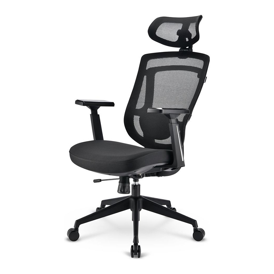 Karrige Zyre Sharkoon OfficePal C20, Mesh, Mbështetëse 3D, Headrest 3D, Mbështetje Lumbar 3D, deri 135kg - Zezë