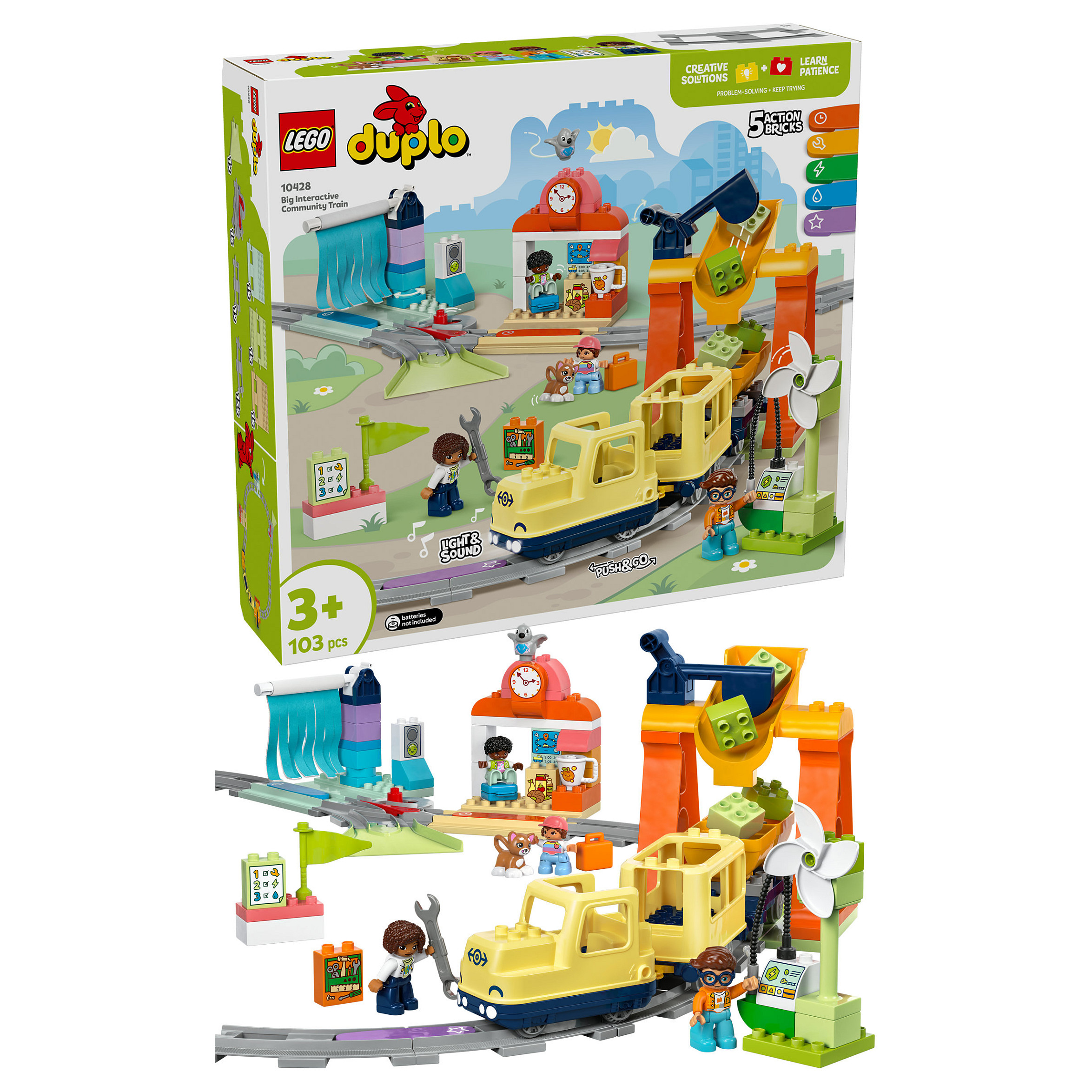 LEGO DUPLO Big Interactive Community Train – Mix thumbnail 3