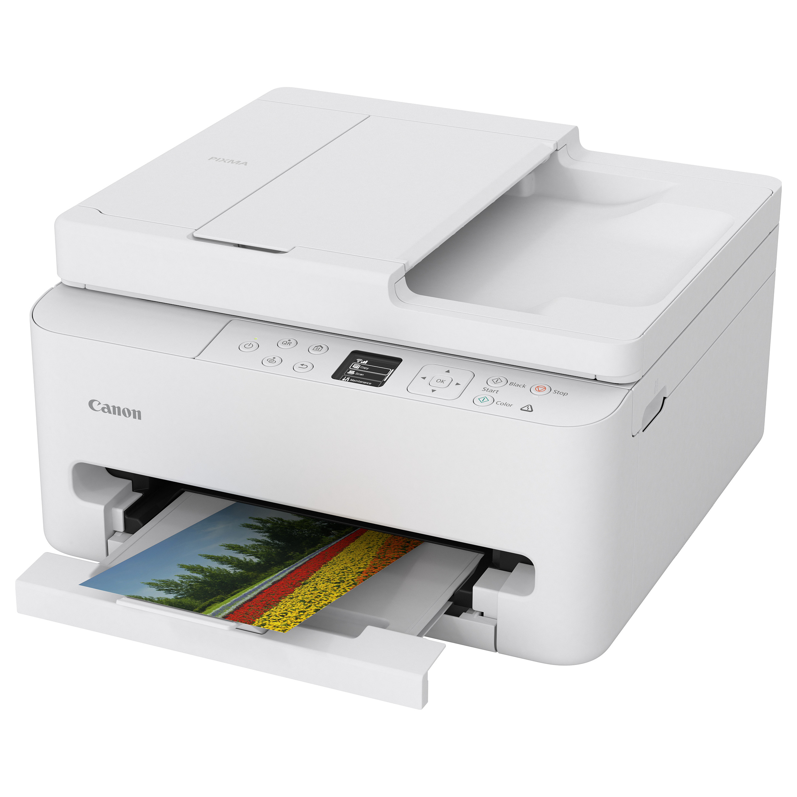 Printer Multifunksional Canon PIXMA TS7550i / 3‑in‑1 / 14ppm / Wi-Fi – Bardhë thumbnail 6