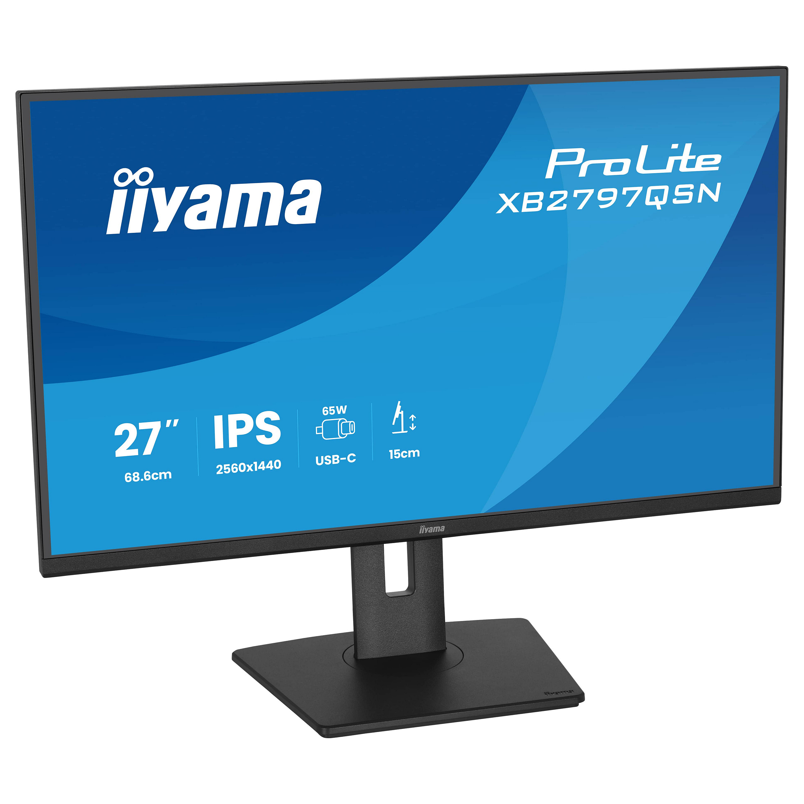 Monitor IIYAMA XB2797QSN-B1 / 27"/ Quad HD IPS / LCD / 75Hz / 1ms / HDMI+USB+DP - Zezë thumbnail 5