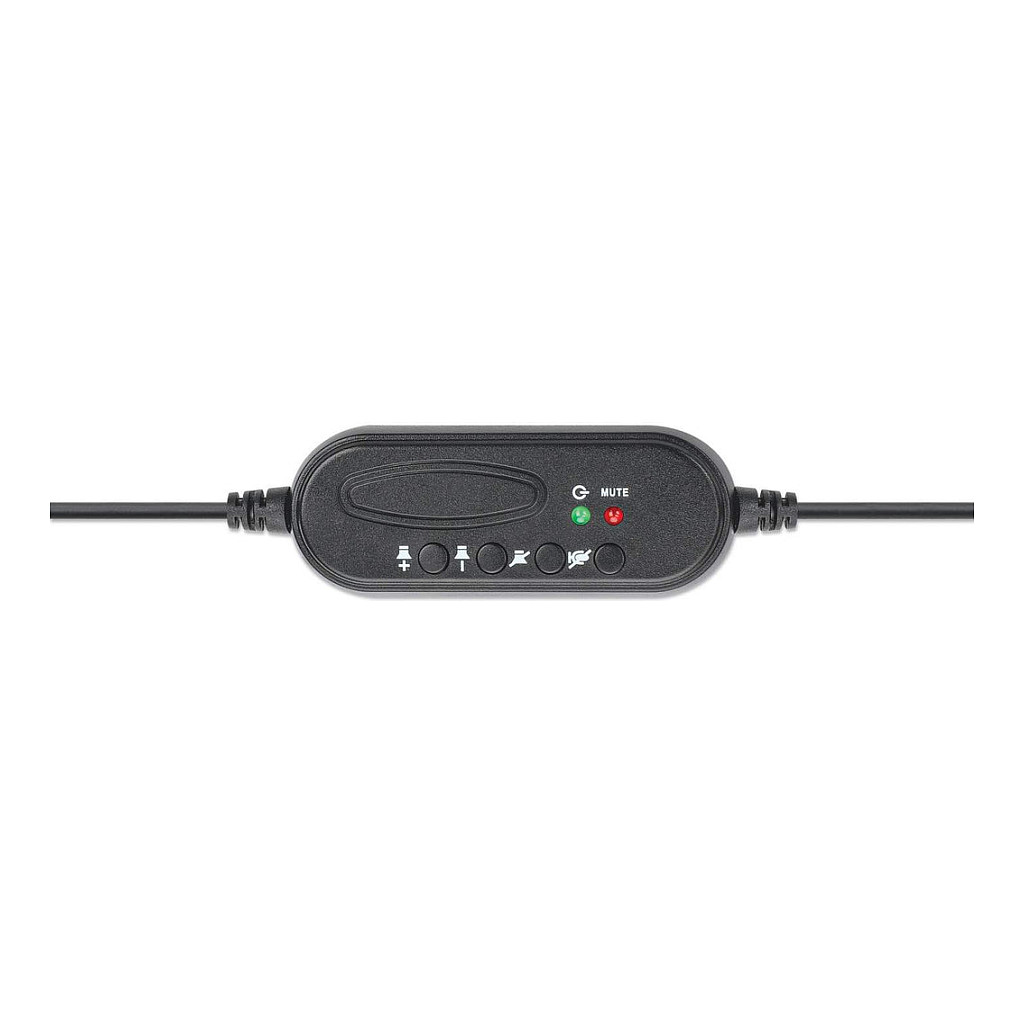 Kufje me kabllo Manhattan 179874 Mono / USB-A / Over-Ear - Zezë 7