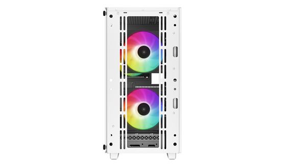 Kasë DeepCool CC360 ARGB / Micro-ATX / M-ATX-Mini-ITX / 3x120mm ARGB / Mesh / Xham i Temperuar - Bardhë 4
