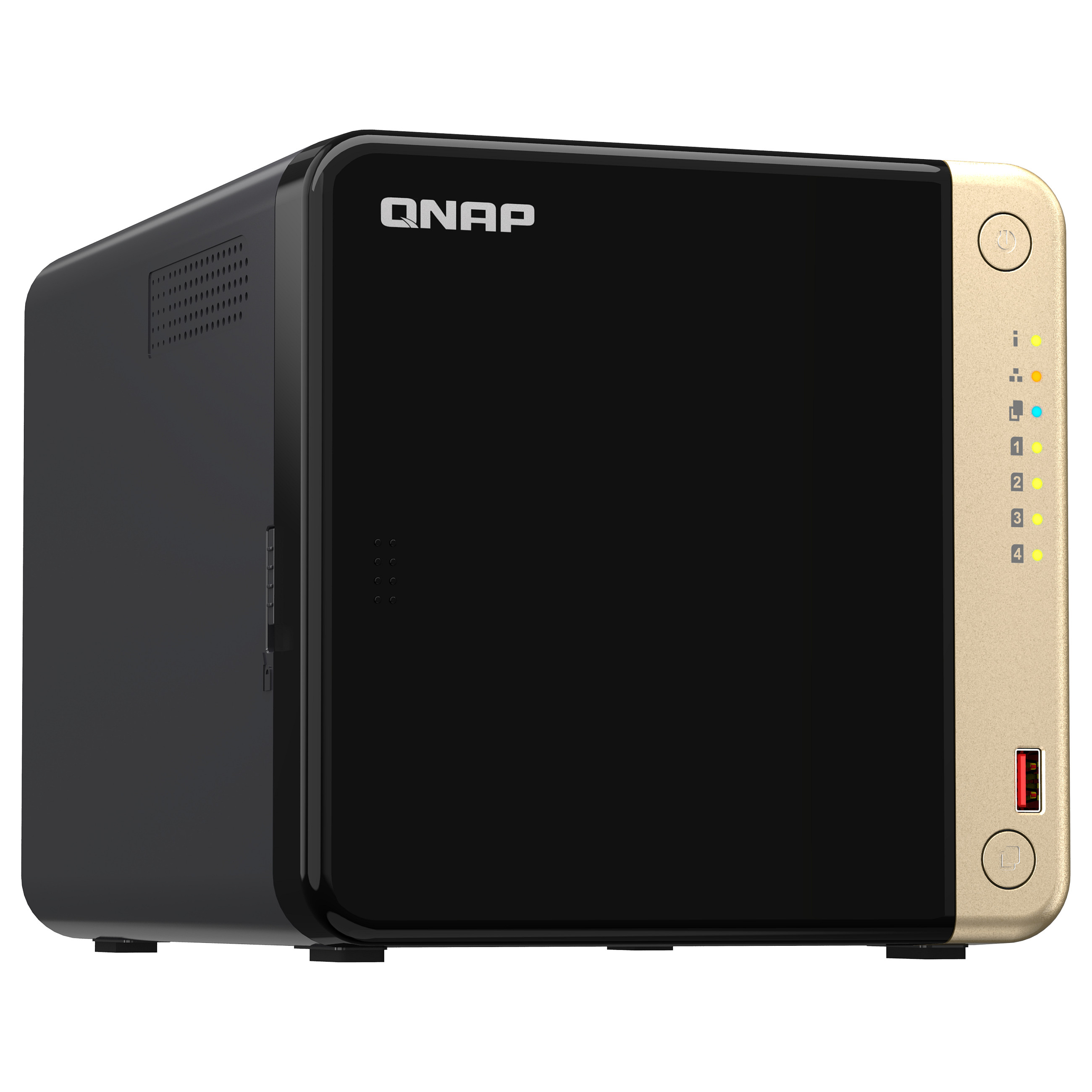 QNAP TS-464-8G 4-Bay NAS Server – Intel Celeron N5095, 8GB DDR4, 2x 2.5GbE, M.2 SSD Cache 2