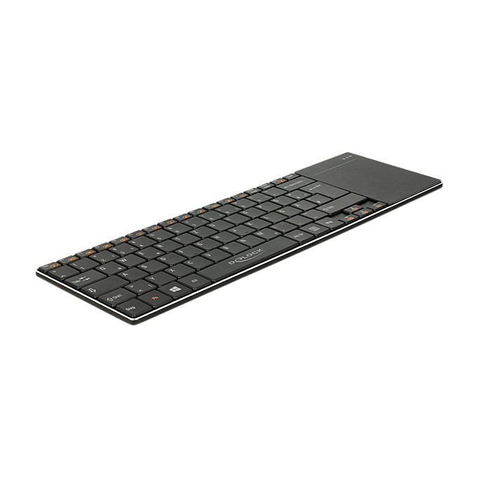 Tastierë me kabllo DeLOCK for Smart TV & Windows PCs / Ultra‑Slim 6mm - Zezë