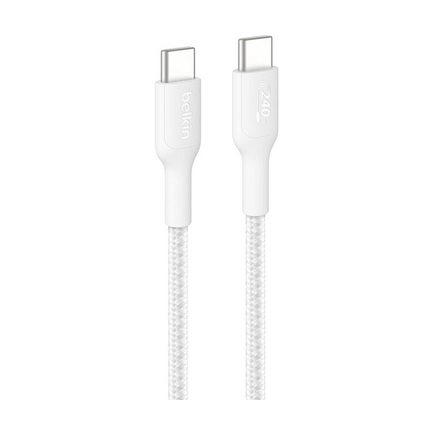 Kabllo USB Belkin BoostCharge Pro CAB025HQ2MBK, USB-C në USB-C, 2m, USB 2.0, 240W - Zezë 2