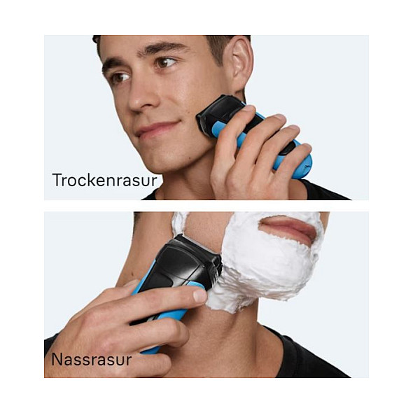 Makinë e rrojës Braun Series 3 310s / 3-Flex / 2 SensoFoil / Wet & Dry / 30 Min / Quick Charge 5 Min – Blu/Zezë 4