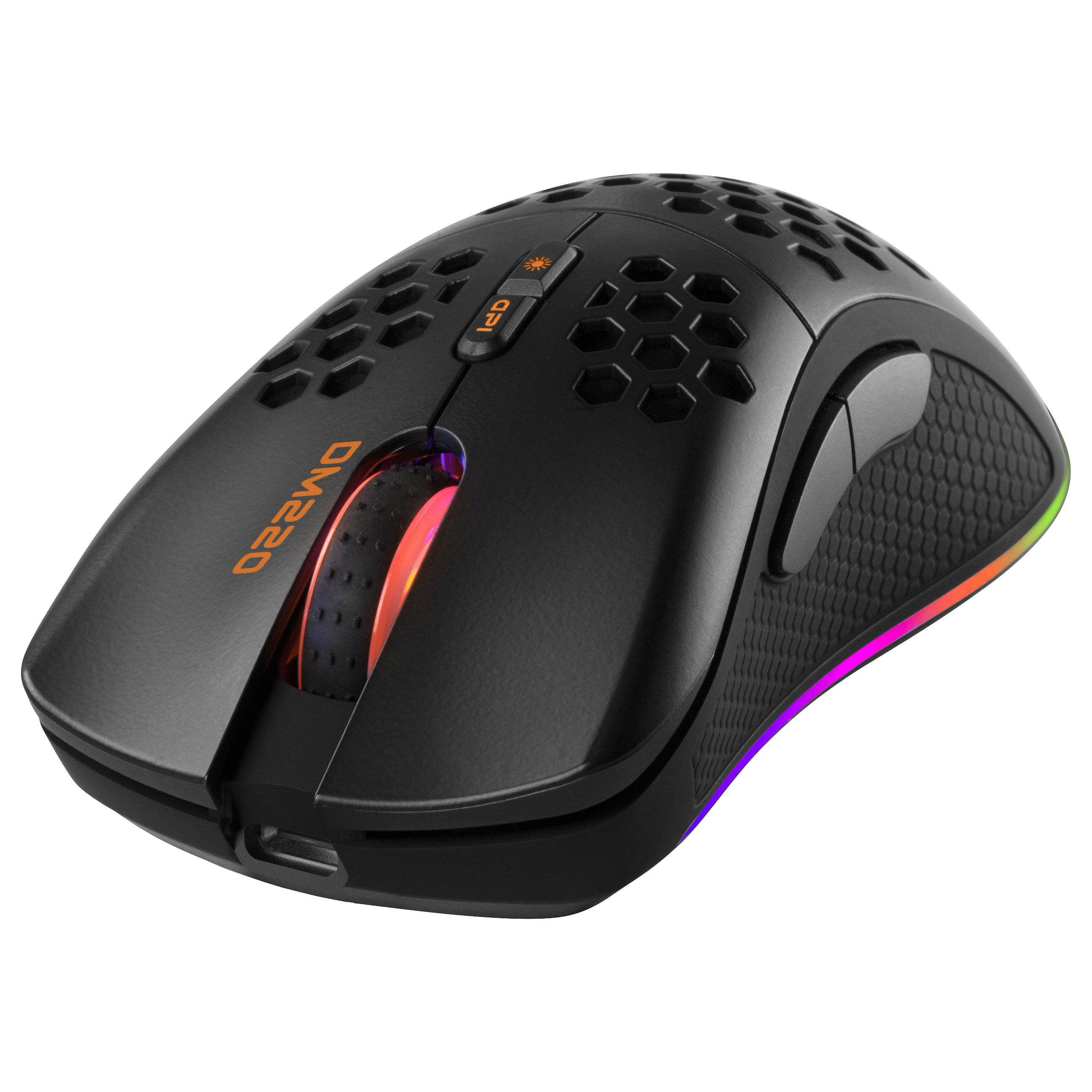 Maus Gaming Deltaco DM220 / Wireless / SPCP6651 / 4800 DPI / 1000Hz / 7 Butona / RGB - Zezë