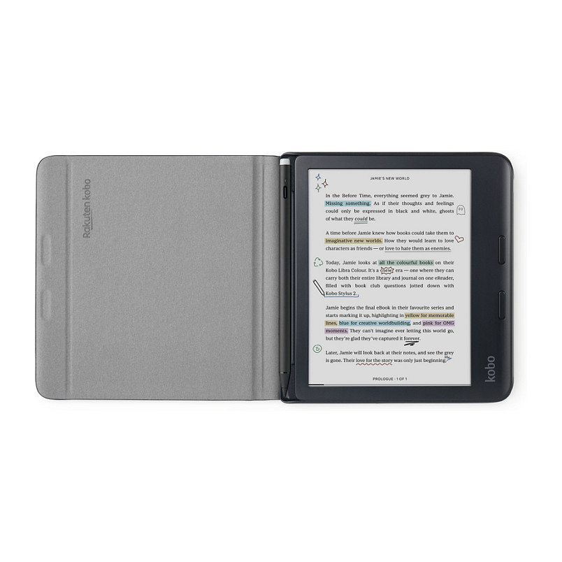 Aksesorë për E-book Kobo Libra Colour / Notebook SleepCover / 7" / Mbajtëse për Stylus 2 / SleepCover – Bezhe 2