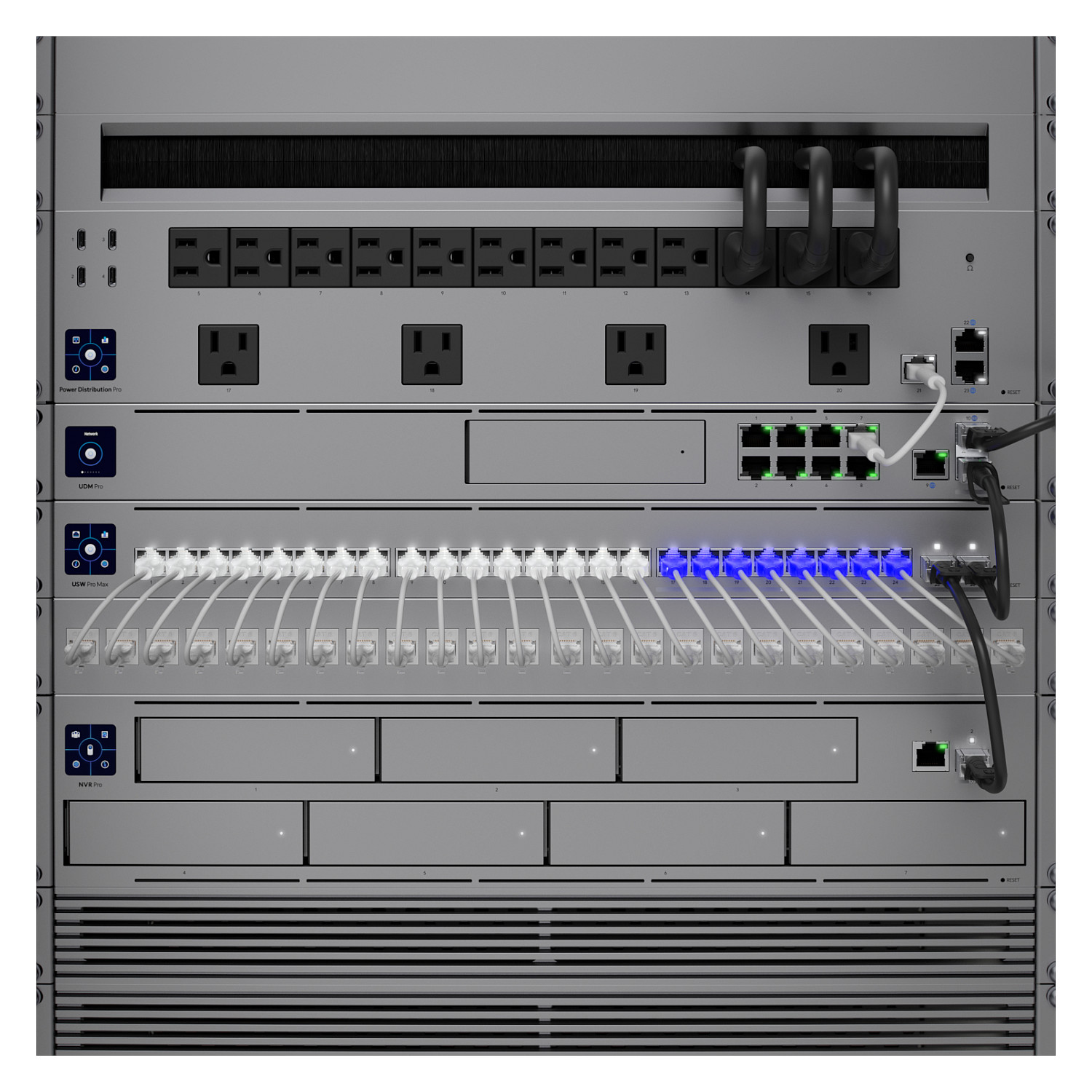 Ubiquiti UniFi USW-Pro-Max-24 – Switch Layer 3, 24-Port, 2.5GbE, 2x 10G SFP+, Etherlighting 8