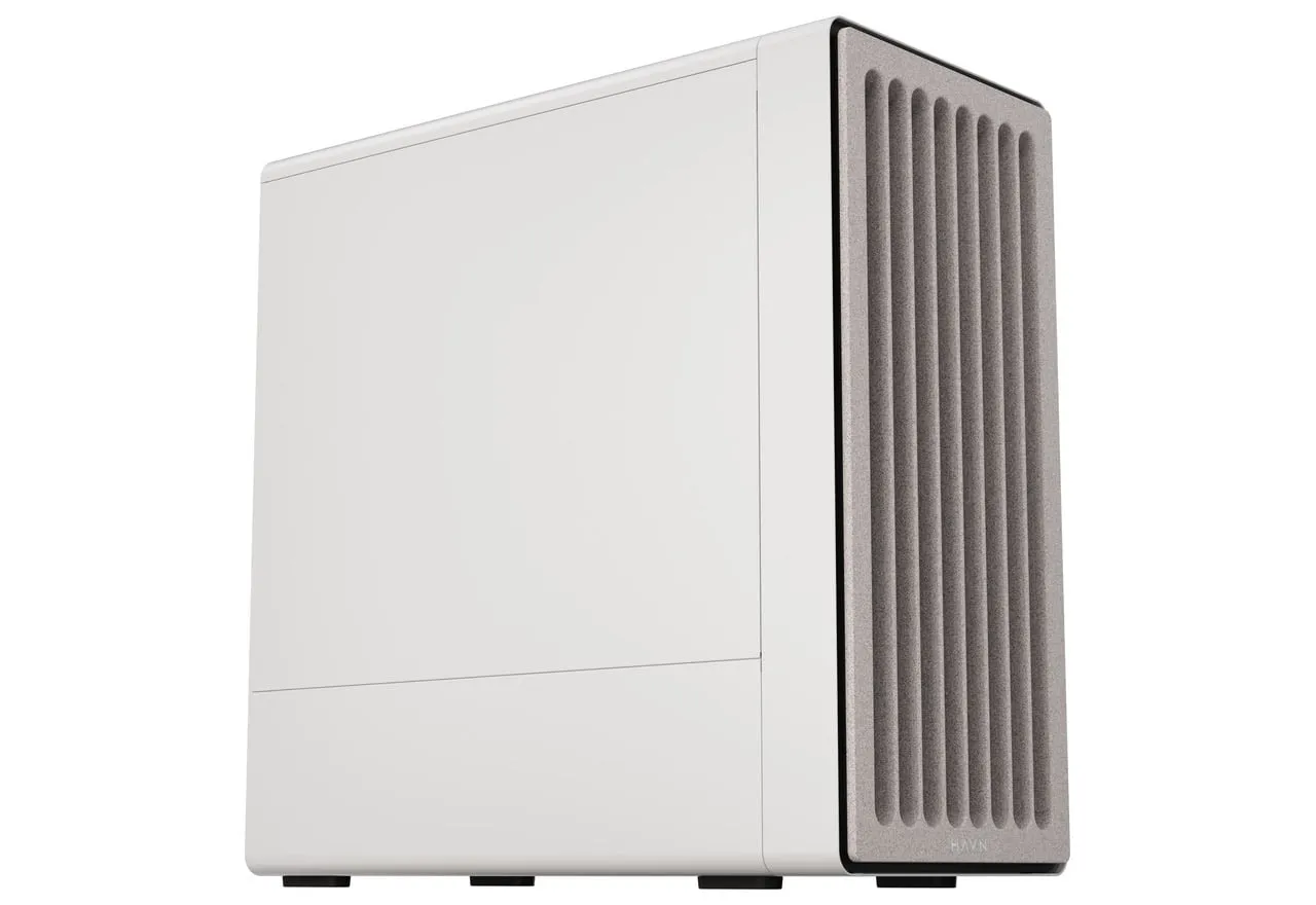 Kasë HAVN BF 360 Flow Solid, Midi-Tower, E-ATX - Bardhë