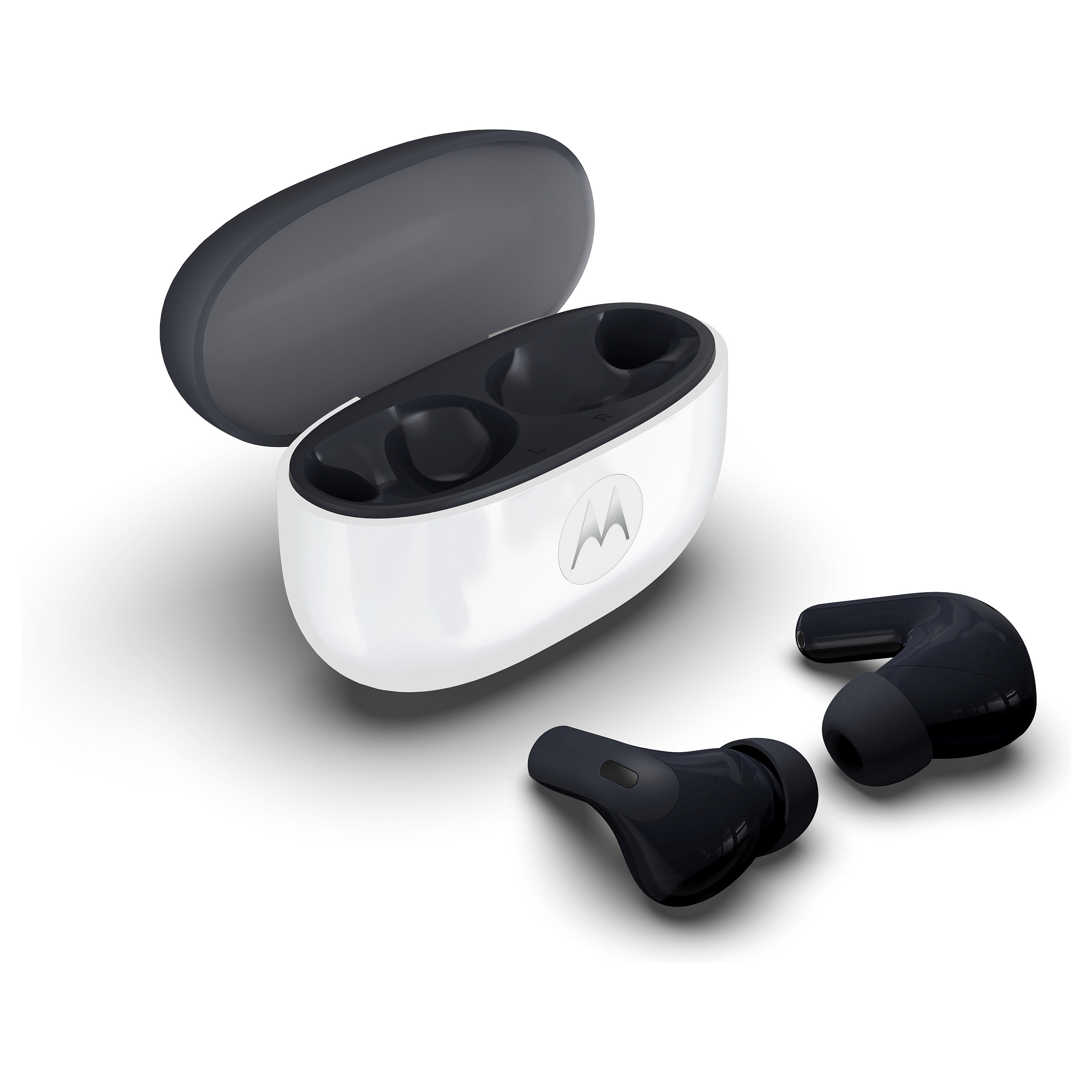 Kufje pa kabllo Motorola Moto Buds 2 / TWS / Bluetooth 6.0 / 11mm + 6mm / Dynamic ANC / Hi-Res Audio / 6 Mikrofona / IP54 - Carbon 10
